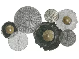 Sieninė dekoracija ZIRCONIUM Metal 38 cm Juoda