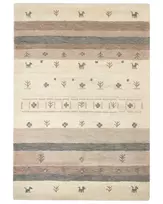 Kilimas KARLI smėlio spalvos 160 x 230 cm vilnonis Gabbeh