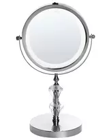 Kosmetinis veidrodis LED LAON sidabrinis