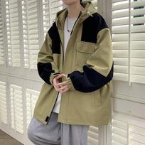 Autumn Hong Kong Style Trend Loose Handsome Casual Jacket Men's Waterproof Top Spring and Autumn Men's Jacket S