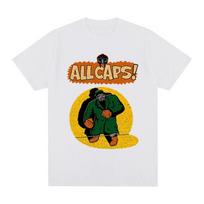 MF DOOM T-shirt Madvillain Hip Hop Rapper T-shirt 100%Cotton Printed Tees Summer Short Sleeve Tops Vintage Street free shipping S