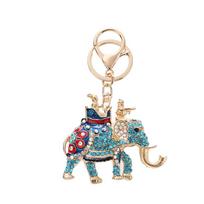 Southeast Asian Elephant Keychain: Colorful Thai Elephant Pendant Bag Charm - Lucky Travel Gift
