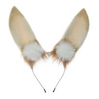 Plush Rabbit Ear Easter Headband Anime Maid Hairhoop Cosplay Costume Halloween Party Headdress Girl Comics Show Headwear