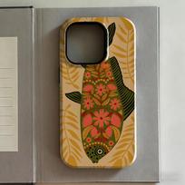 Clmj Funny Sardines Laser Phone Case for iPhone 17 16e 16 15 14 13 12 11 X XS XR Air Pro Max Plus Luxury Double-layer Back Cover iPhone 11