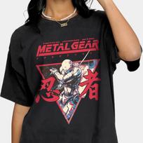 Metal Gear Solid Unisex Tee, Metal Gear Solid T shirts, Retro Vintage Apparel, Short-Sleeve Tee,Clothing Fashion Unisex,Funny Metal Gear Tee 2XL