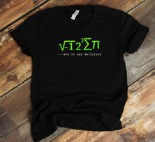 I Ate Some Pie T-Shirt Math Pun - It Was Delicious Square Sum Pi Funny Math Joke 4XL