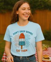 Bomb Pop 4th of July T-Shirt: Funny Patriotic Comfort Colors Tee L