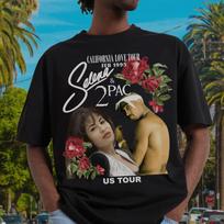 Selena 2pac US Tour 1995 Vintage Shirt, Selena Quintanilla Queen of Tejano 80s 90s tshirt, Selena Tupac Rapper Hip hop Sweatshirt L