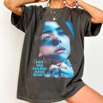 Comfort Colors Billie Eilish Hit Me Hard and Soft T-shirt 4XL