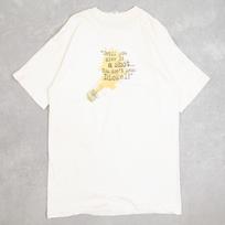 Vintage Dickel Whisky Single Stitch T-Shirt Large Men's 1990s USA Made White Slogan L