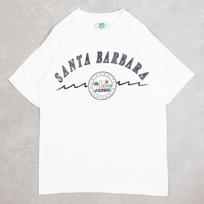 Sportswear Vintage Santa Barbara Single Stitch T-Shirt Medium Men's 1990s USA Made White Location 3XL