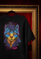 Cyber Cat Shirt: Neon Retro Art - Vibrant Unisex Tee Comfort Colors® S