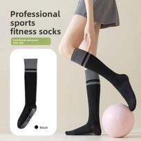 Women's Calf-High Polyester Cotton Yoga Socks Anti-Odor Solid Color Athletic Socks All-Season One Size juoda