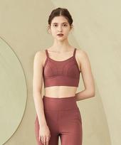 Reina Mora Sweet Spandex Longline Bra Mauvewood 8_T921/Free