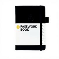 In-stock Unbound Password Book English Address Book Phone Book Cross-border Record Book Holiday A6 Notebook for Gift (Black,200 Pages&A6) juoda