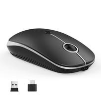 Vssoplor Comb This silent click mouse provides maximum hand support and Buy with [Skin-Friendly] classic-designed comfort. confidence. pilka spalva