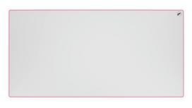 Odin ZeroGravity XXL Extended Gaming Mousepad XL Wide Stitched Edge Cloth Mousepad 36 inches x 18 inches Stitch - White/Pink balta