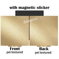 For Voron 2.4 pei pet sheet 350*350mm Double Sides Texture Smooth  Magnetic Bed Build Plate Spring Steel Sheet PEI Powder Coated 350x350mm