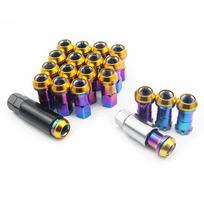20PCS R40 Racing Lug Nuts Bolts - M12x1.25 & M12x1.5 Steel for Honda/Ford/Toyota/Chevrolet Car Mod M12x1.25