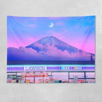 Ins Black And White Mount Fuji Tapestry Minimalist Nordic Style Wall Decoration Living Room Bedroom Study Wall Tapestry 100X70CM