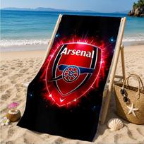 Arsenal Football Club Crest Beach Towel, Quick-drying, Easy to Care for, Suitable for Both Fitness and Beach Vacations,Sports Essential 70cmx140cm(27x55inch)