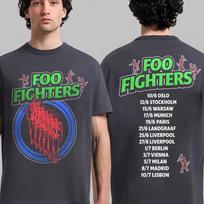Foo Fighters Take Cover Tour Roko N Rolo Prekės Marškinėliai 100% Medvilnės Drabužiai Unisex Vyrams Moterims Marškinėliai Y2k Laisvalaikio Gerbėjo Populiarus Marškinėlis S