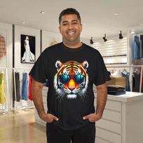Cool Tiger In Sunglasses Unisex Unisex Graphic Tigers Cotton TShirt S