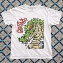 Vintage Style Crocodile Graphic Tee White Unisex Reprint Streetwear Shirt S