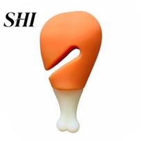 Pot Cover Lifter Lid Heat-resisting Creative Silicone Overflow Spill-proof Holder Stopper for Kitchen Chicken Leg