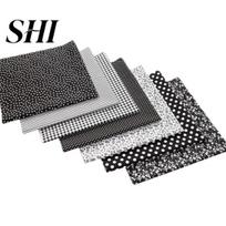 Patchwork Cloth 7Pcs Not Fading Breathable Cut at Will Tear Sewing Resistant DIY Printing Wrapping Craft for Home Needlework Q
