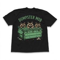 Funny Raccoon Dumpster Mob Graphic Gift For Friends Black Tshirt 2XL
