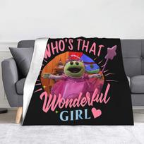 Nanalans Animacinių filmukų Pūkuotos Antklodės Vaikų Laida Monstras Nuostabi Mesti Antklodė Sofai Lovai Svetainei 200x150cm Lovatiesės 75X95CM