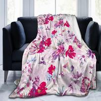 Gėlėtas Kaukolės pledas Vintažinis bijūno flanelinis Juokingas šiltas metamas pledas kėdei apdengti Sofos tekstilės dekoras 75X95CM