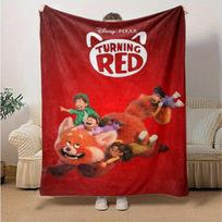 1pc, Disney Pixar Turning Red Red Panda Blanket Gift Perfect for Bedtime, Playtime, or As a Gift,Bedroom, Living Room 75X95CM