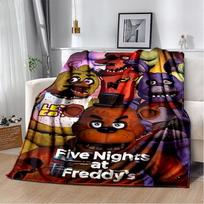 Siaubo žaidimas F-FNAF Freddy Filmas Flanelinis pledas Minkštas šiltas pledas miegamajam svetainei lovai kelionei stovyklavimui iškylai Dovana 75X95CM