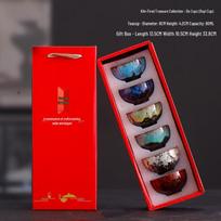 Lailuo Ruyi Ceramic Kung Fu Teacup Gift Set (6-Piece)