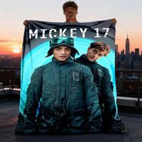 1 vnt. Mickey 17 Lauko flanelės pledas Minkštas, jaukus, šiltas visais sezonais, skalbiamas mašinoje, 75X95CM
