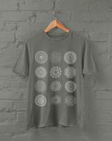 Fractal Circles Psychedelic Tshirt,Y2k Grunge Alternative Clothing, Nature Lover Gifts, Yoga Meditation Shirt, Hippie Clothes, Unique Tees L