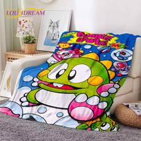 Animacinis Bubble Bobble Puzzle Bobble Retro Žaidimas Minkšti Antklodės, Mesti Antklodę Patogus Antklodė Piknikui Lovoms Namų Miegamajam Vaikams 75X95CM