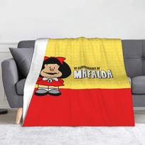 Mafaldos pliušinis pledas Kawaii animacinis naujoviškas mesti pledas namams 150*125cm pliušinė plona antklodė 75X95CM
