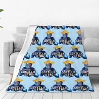 Gorilla Tag Yellow Hat Gorilla Tag Merch Blankets Soft Warm Flannel Throw Blanket Bedding for Bed Living Room Picnic Travel Home 75X95CM