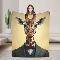 Stilingi Gyvūnai Antklodė Kokybiška Minkšta Šilta Pledas Žiema Vaikams Namų Dekoras Naujiena Lovatiesė 75X95CM