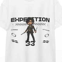 Expedition 33 Shirt Esquie Gustave Clair Obscur Video Game Merch Gamer Gift Dark Art Limited Edition Design Fantasy RPG Tee Poster Style!! S