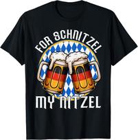 For Schnitzel My Nitzel Beer Mug Oktoberfest Unisex Women TShirt Summer Fashion Casual Cotton Graphic T Shirts Streetwear Tops Tee S įvairiaspalvis