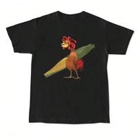 Chicken Joe Shirt Beach Surf Unisex TShirt Back Printed Cotton Casual Classic Gift for Friend Unisexswear Top Gift for Her Him S įvairiaspalvis