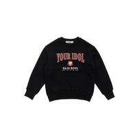 KPop Demon Hunters Kids Sweatshirt  Your Idol  Character Graphic Pullover Crewneck for Children 120 juoda