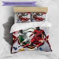 Cristiano Ronaldo Printed Bedding 3 Piece Set Cozy Breathable Bed Cover Set as Housewarming Holiday Gift 135cm*200cm