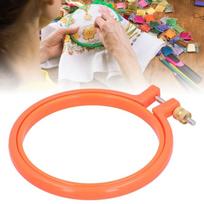 Adjustable Design Cross Stitch Hoop Plastic Adjustable Hoop Ring Embroidery Hoop  For Sewing 4in