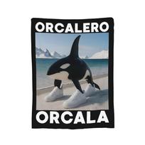 Orcalero Orcala Italian Brainrot Meme Blanket Velvet All Season Lightweight Thin Throw Blankets for Sofa Office Rug Piece Size: 75*100cm, Weight: 230 GSM