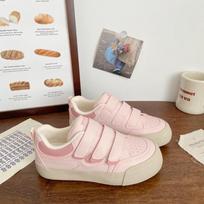 Velcro thick baseplate women's shoes niche design casual shoes versatile sports white shoes 35 rožinė